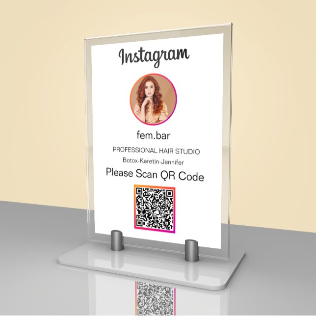 Foto personalizada | Tarjeta de tabla de código QR (Subido por el creador)