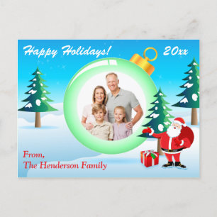Foto personalizada Tarjeta postal de Ornamento de