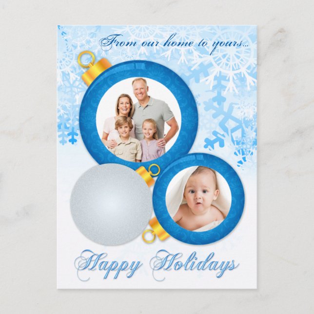 Foto personalizada Tarjeta postal de Ornamento de  (Anverso)