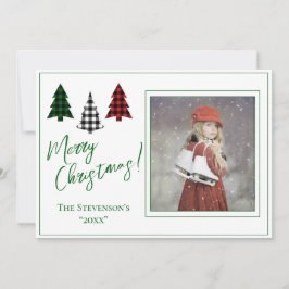 Foto personalizada Verde Feliz Navidad