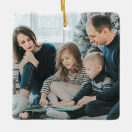 Foto personalizada y adorno del año