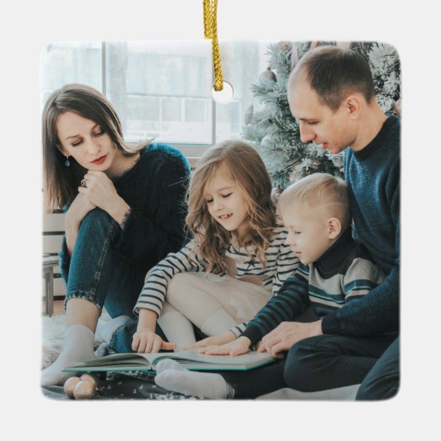 Foto personalizada y adorno del año (Anverso)