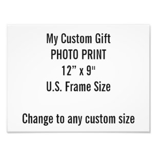 Foto Personalizado 12" × 9" tamaño de capítulo de lo