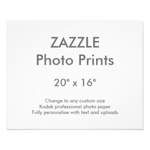 Foto Personalizado 20" de Zazzle x 16" impresión 50 x