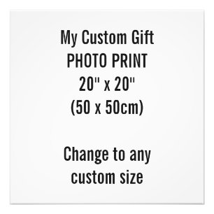 Foto Personalizado 20" x 20" plantilla de la impresión