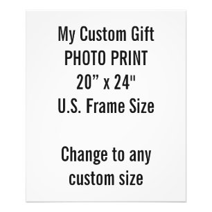 Foto Personalizado 20" x 24" tamaño de capítulo de los