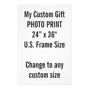 Foto Personalizado 24" x 36" tamaño de capítulo de lo