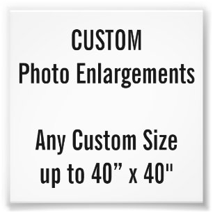 Foto Personalizado 4" x 4" ampliación de la foto, hast