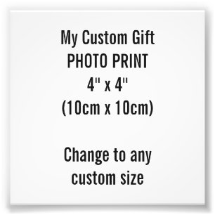 Foto Personalizado 4" x 4" plantilla de la impresión d
