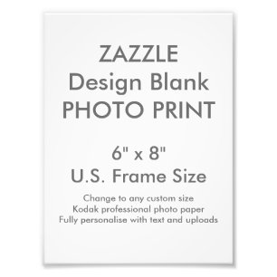 Foto Personalizado 6" x 8" plantilla de la impresión d