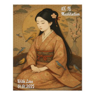 Foto Personalizado Aesthetic Zen Meditación Mindful Art