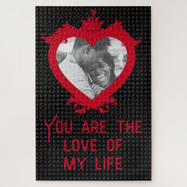 Foto personalizado Amor el rompecabezas de San Val (Vertical)