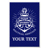 Personalizado Ancla Náutica Rope Nombre del barco 