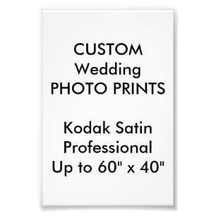 Foto Personalizado boda 4" x 6" Impresiones fotográfica