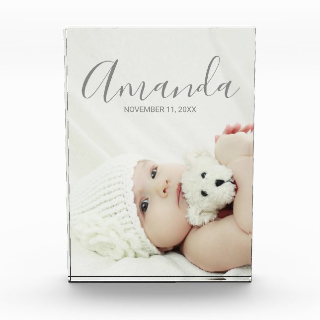 Foto personalizado con nombre y texto personalizad (Anverso)