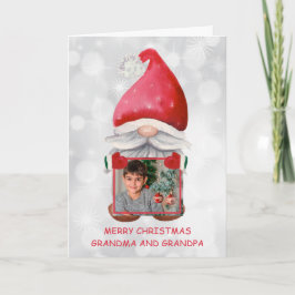 Foto personalizado Con Tarjeta Gnome De Acuarela