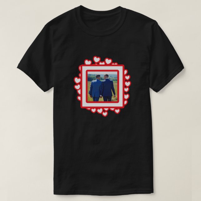 Foto personalizado Corre la camiseta de San Valent (Diseño del anverso)
