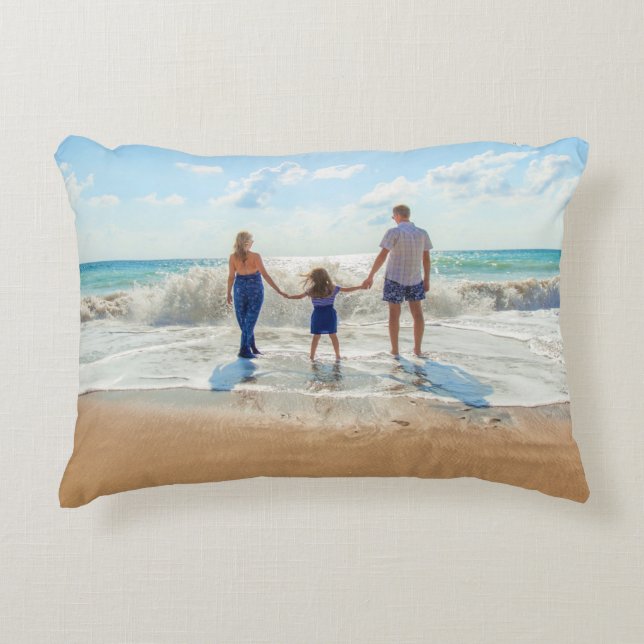 Foto personalizado de almohada personalizada con s (Anverso)