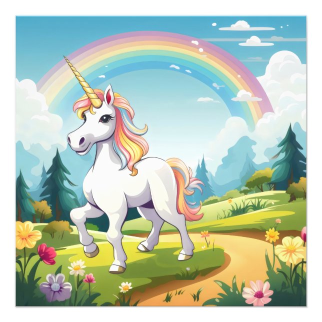 Foto Personalizado de Cute Unicorn (Frente)