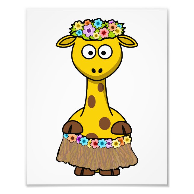 Foto Personalizado de Hula Dancer Giraffe (Frente)