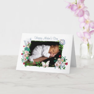 Foto Personalizado de las flores Pastel Tarjeta Dí