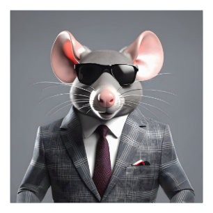 Foto personalizado de ratón divertido