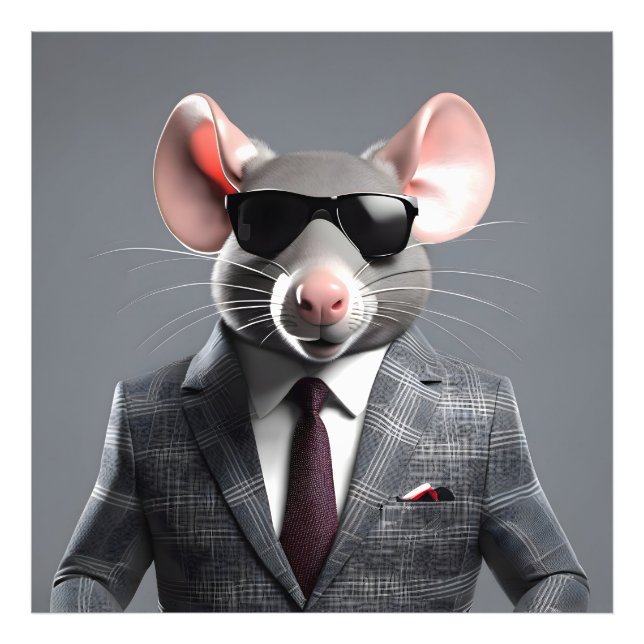 Foto personalizado de ratón divertido (Frente)