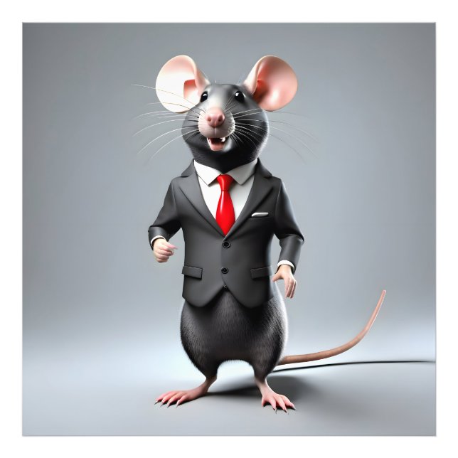 Foto personalizado de ratón divertido (Frente)