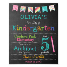 Personalizado de vuelta al Rótulo escolar - Jardin