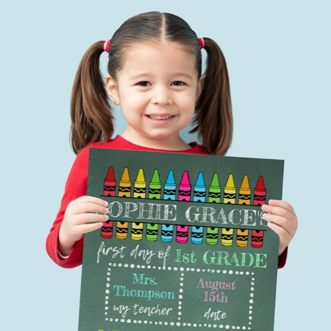 Foto Personalizado de vuelta al Rótulo escolar, primer  (Subido por el creador)