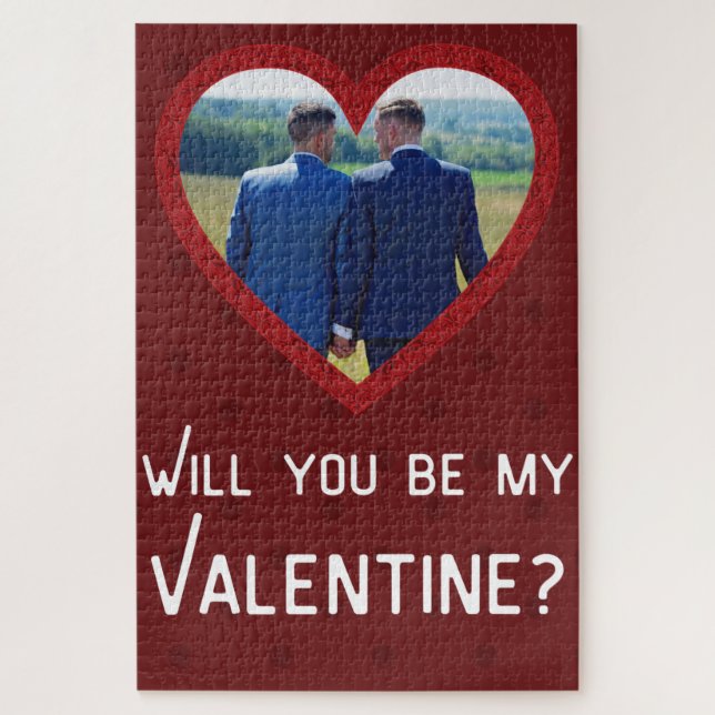 Foto personalizado del rompecabezas de San Valentí (Vertical)