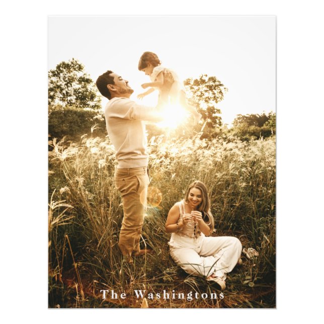 Foto Personalizado Family Keepsake (Frente)