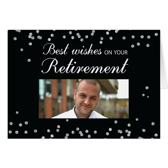 Foto personalizado, felicitaciones por jubilación, (Anverso (Horizontal))