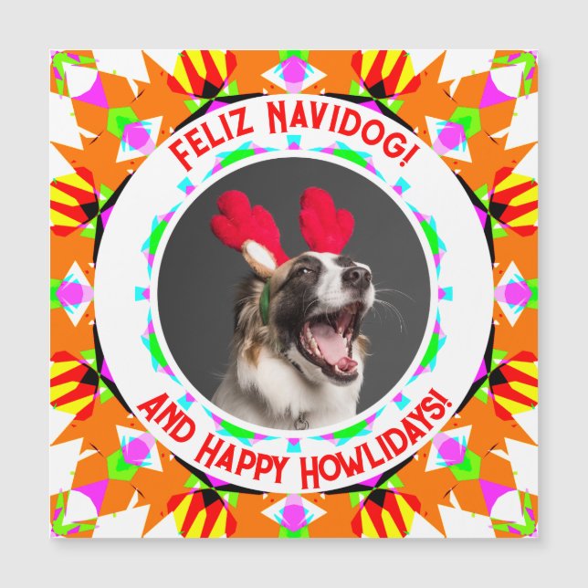 Foto personalizado Feliz Navidad Mamá de perro Pap (Anverso)