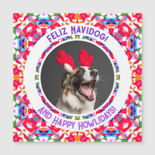 Foto personalizado Feliz Navidad Pun Navidad Perro
