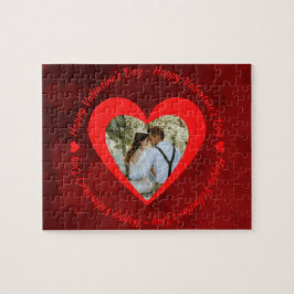 Foto personalizado Feliz rompecabezas de San Valen