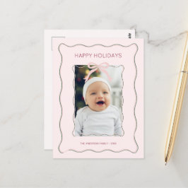 Foto personalizado Festividad de postales Bow Squi