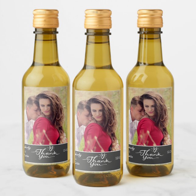 Foto personalizado Gracias Boda (Botellas)