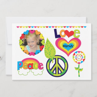 Foto Personalizado Invitación a la Paz, el Amor y