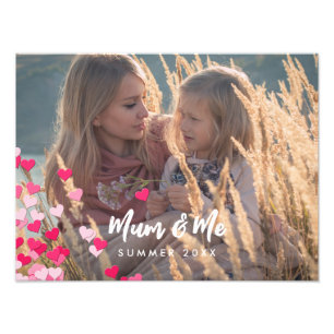 Foto personalizado Moderna Escribiendo Corazones R