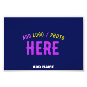 FOTO PERSONALIZADO MODERNO ELEGANTE NAVY AZUL VERIFICAD