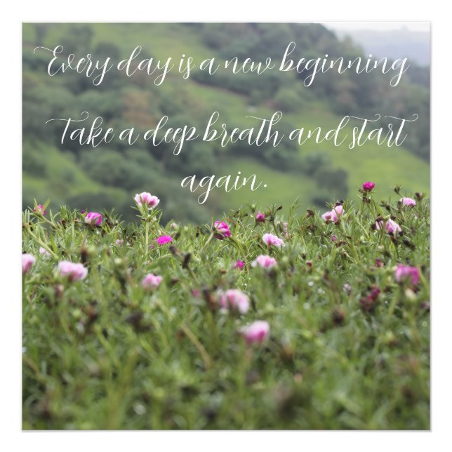 Foto Personalizado motivacional de la naturaleza (Frente)