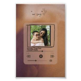 Foto Personalizado Music Song Album Couple Photo