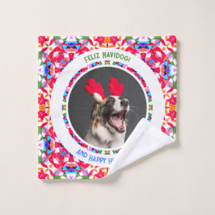 Foto personalizado Navidades felices Mamá de perro