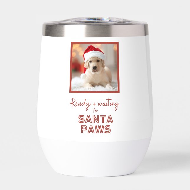 Foto personalizado, Navidades Perro Santa Paws (Frente)