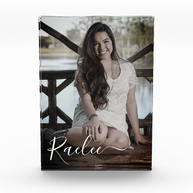 Foto personalizado Nombre personalizado Elegant Ke (Anverso)