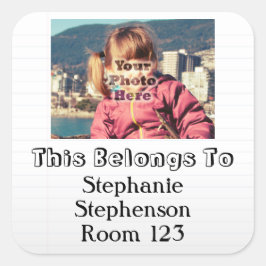 Foto personalizado Nombre personalizado Etiqueta e