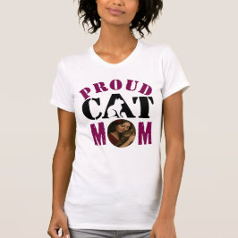 Foto personalizado Orgullosa Gato Mamá Camiseta