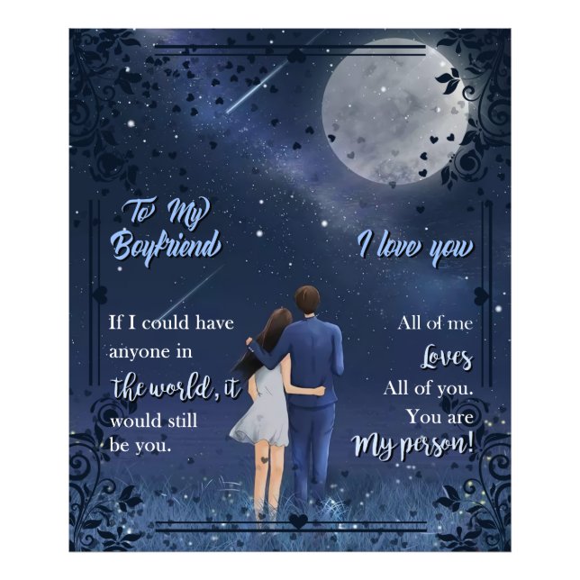 Foto Personalizado Para Mi Pareja De Novio (Frente)