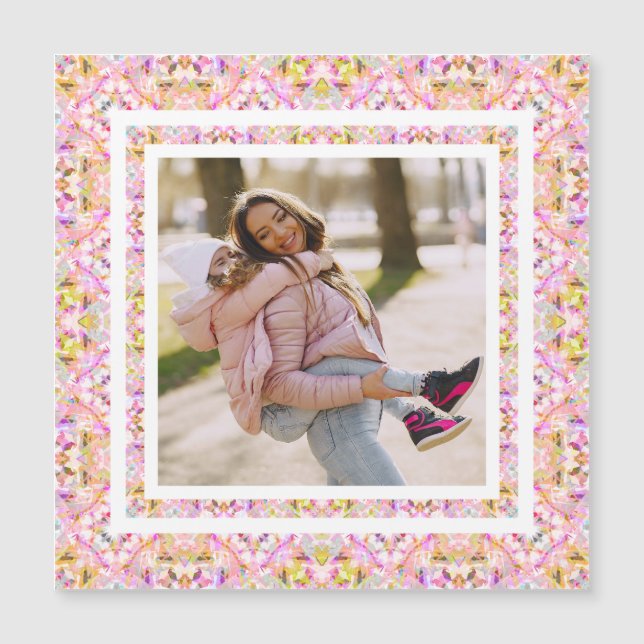 Foto personalizado Pastel Rosa Feliz Día Verde de  (Anverso)
